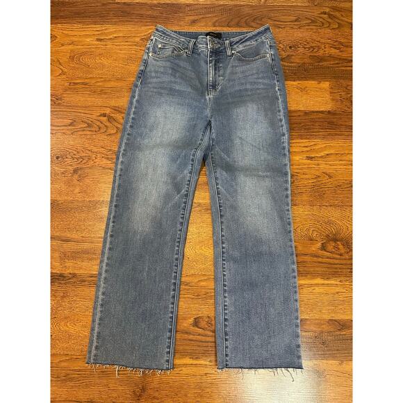 Quince Denim - Quince Organic Cotton High Rise Straight Jeans Women’s 29 Medium Wash Stretch